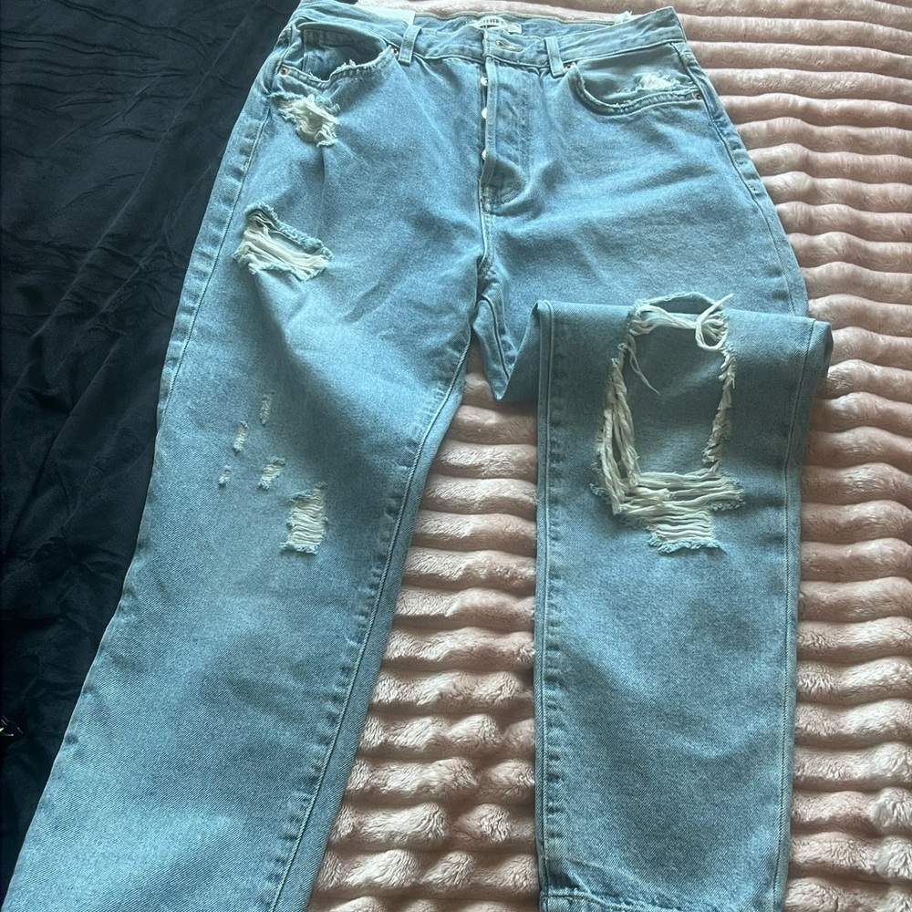 Distressed Blue Women's Jeans